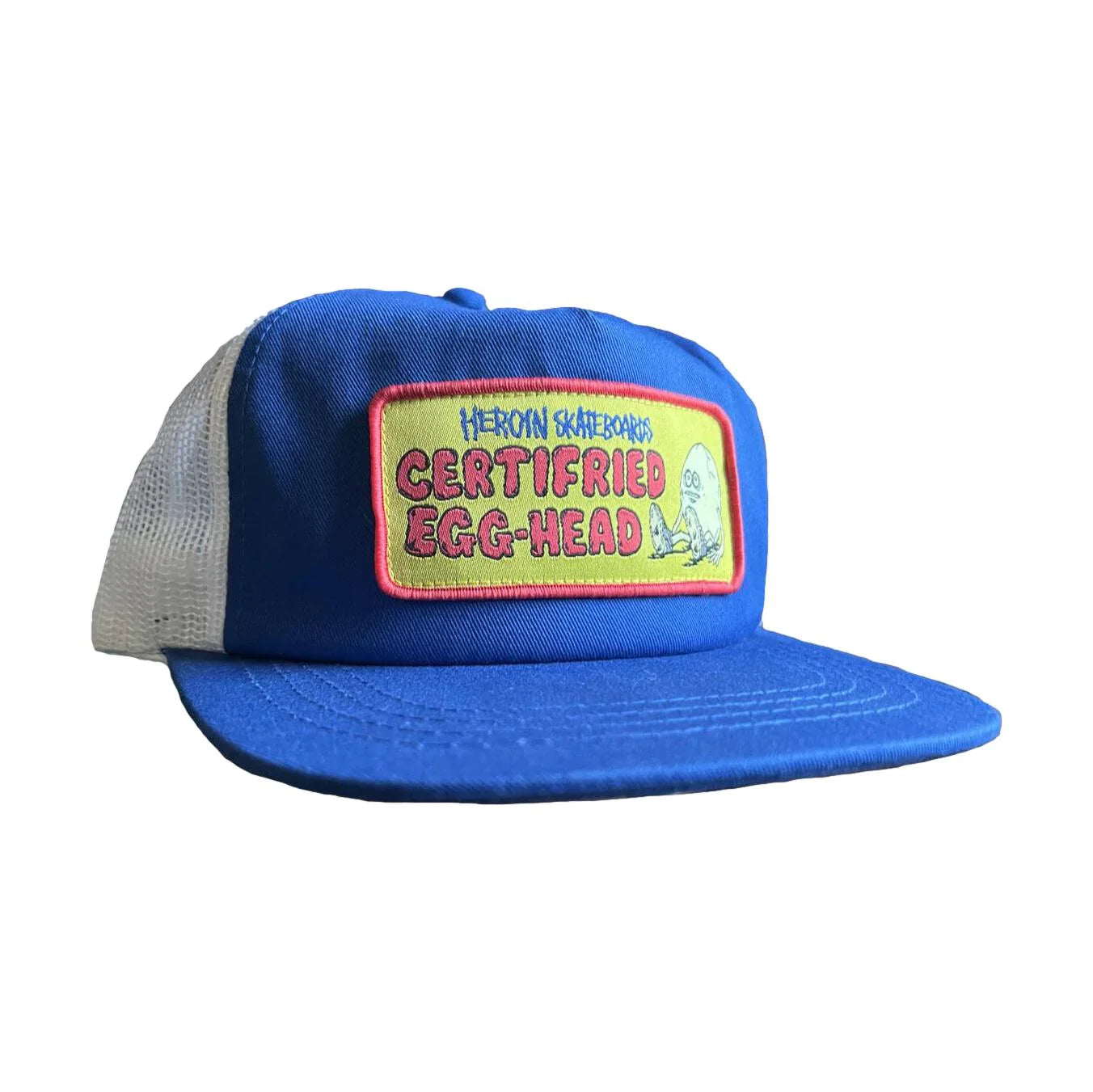 Heroin Skateboards - Certifried Trucker Hat - Blue/White