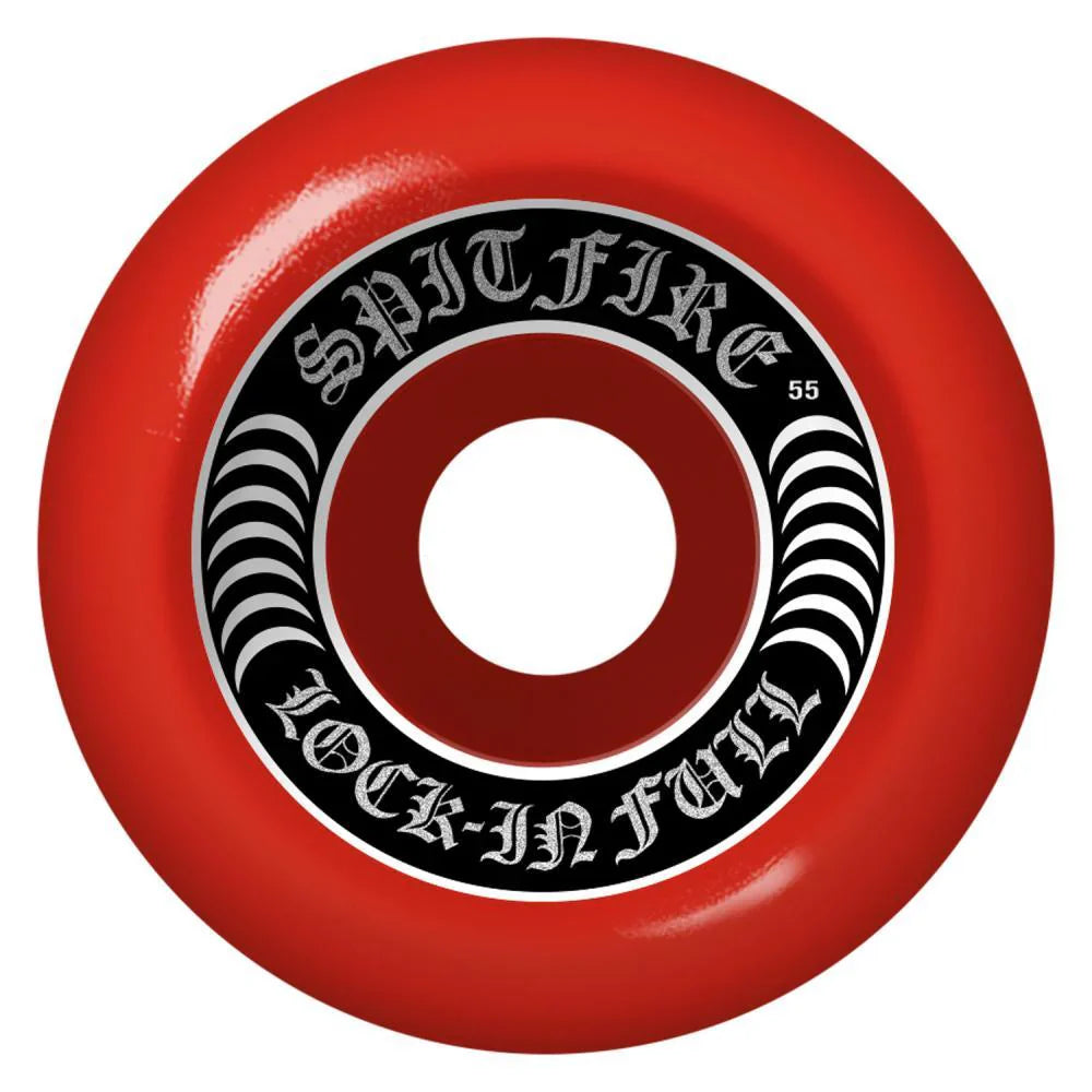 Spitfire Wheels - F4 99A Lock-Ins Full Shape Red 55mm