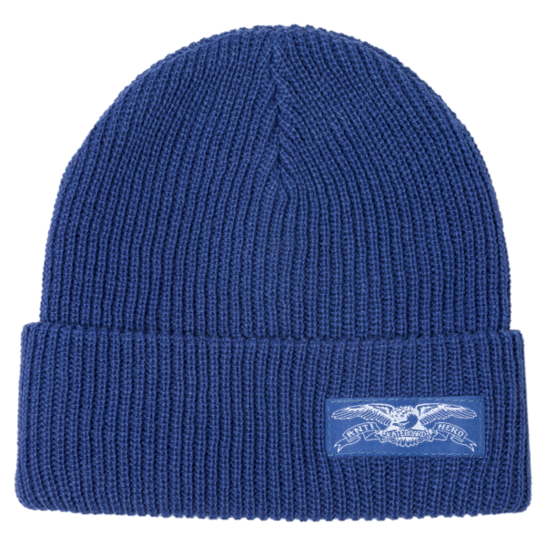 Antihero Skateboards - Stock Eagle Label Beanie Blue/White