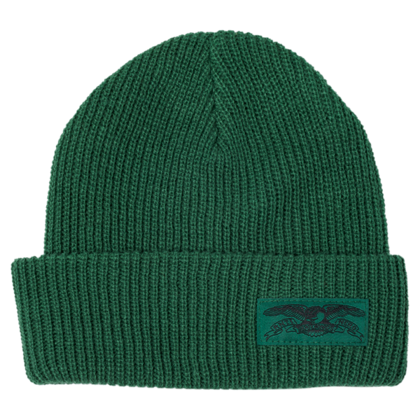 Antihero Skateboards - Stock Eagle Label Beanie Green/Black