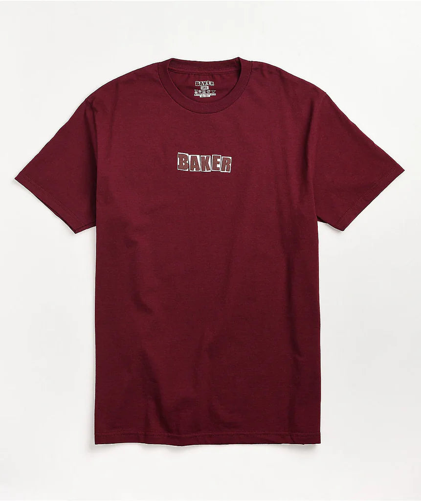 Baker Skateboards - Brand Logo Tee - Burgundy