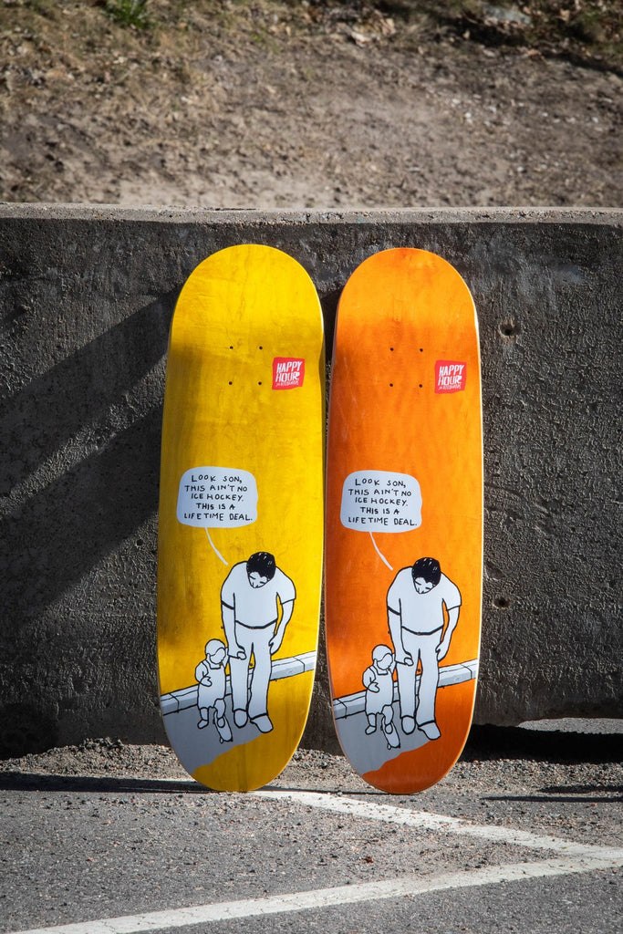 Happy Hour Skateboards - Father & Son 8.75" Football Shape