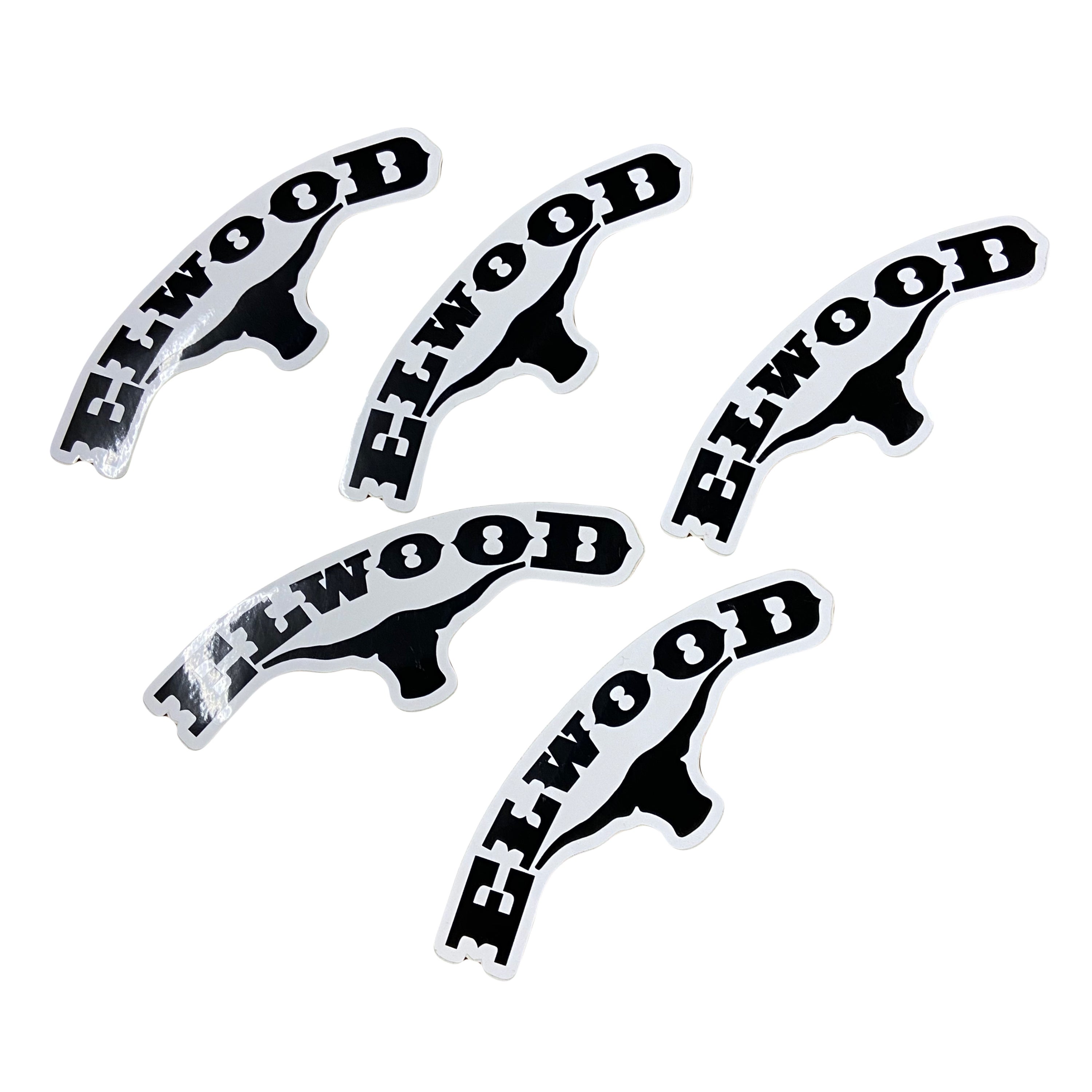 Elwood Skateboarding - Old West Logo Stickers - 5 pack (2009)