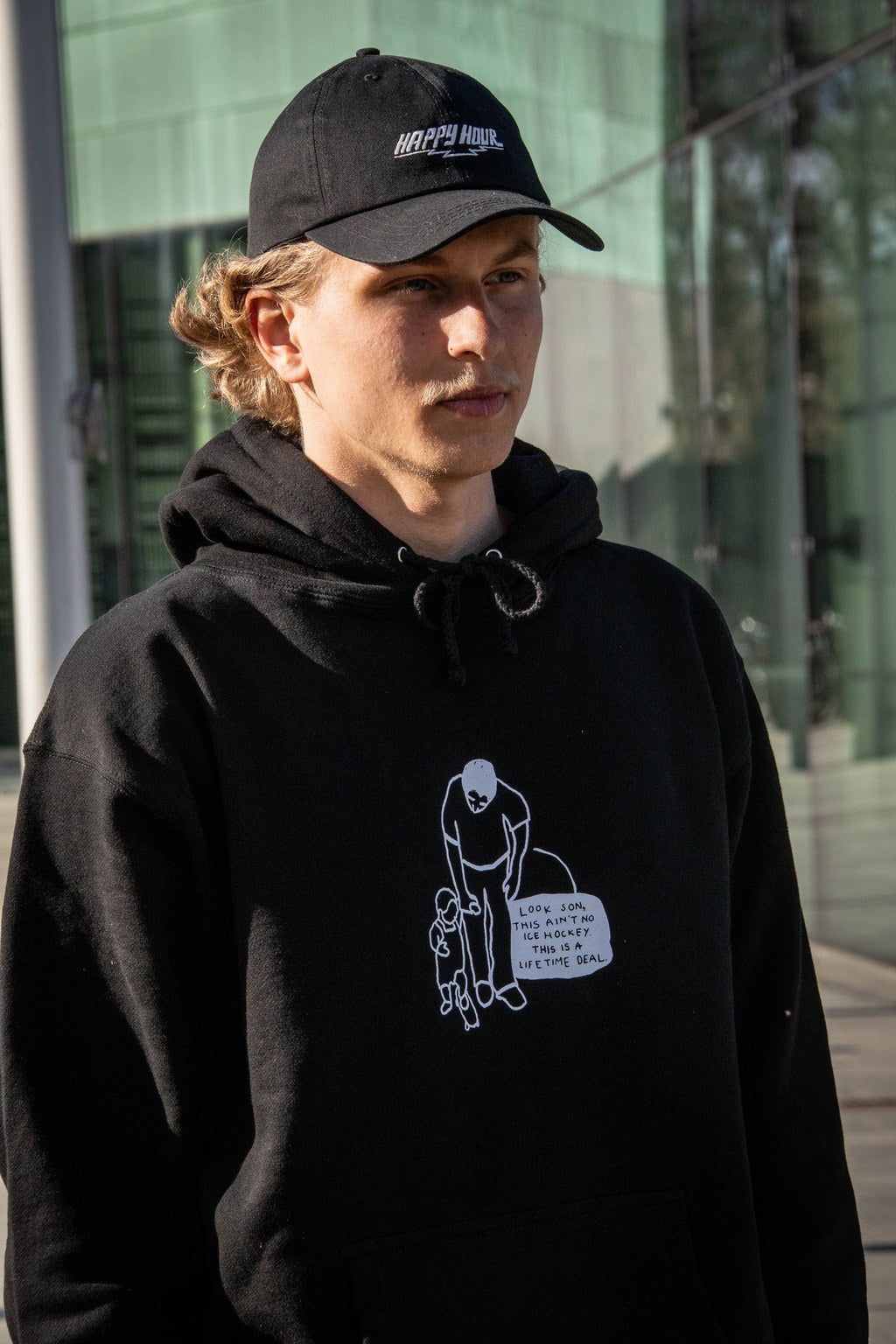 Happy Hour Skateboards - Father & Son Hoodie Black