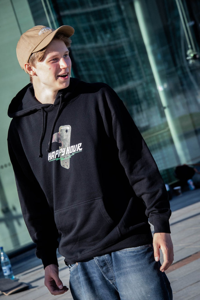 Happy Hour Skateboards - The Opener Hoodie Black