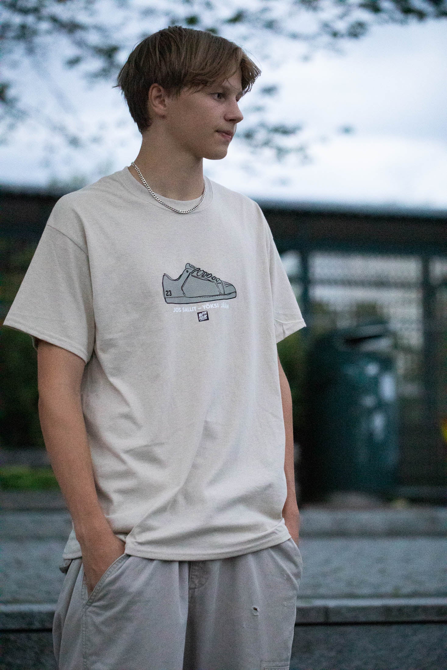 Happy Hour Skateboards - Jos Sallit T-Shirt Sand