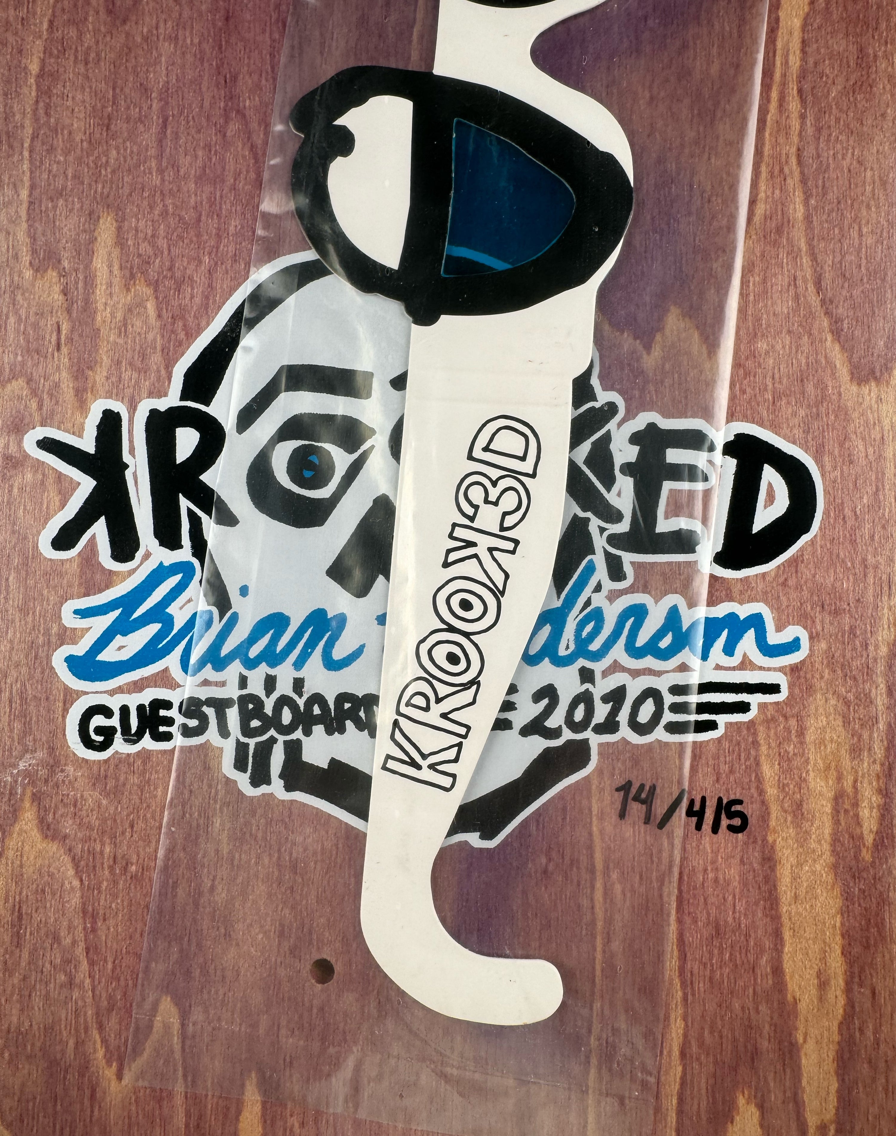 Krooked Skateboards - Brian Anderson Guest Artist 8 1/8" (2010)