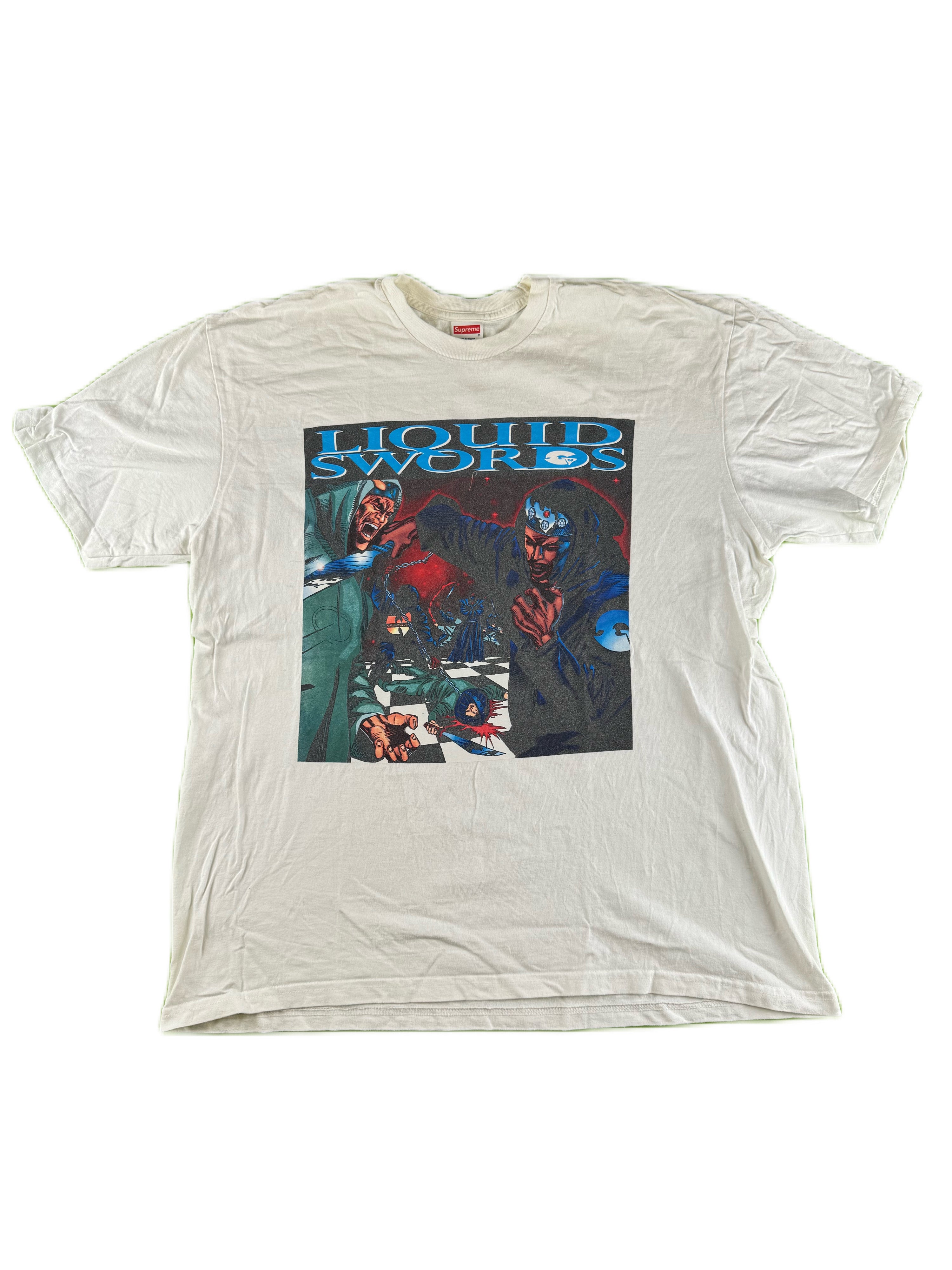 Supreme NYC x GZA - "Liquid Swords" t-shirt white XL