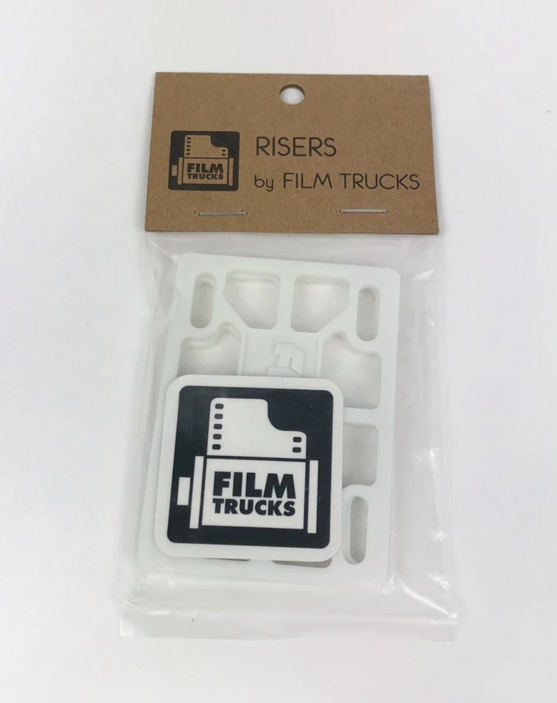 Film Trucks - Risers 1/8" - White / Glow In The Dark