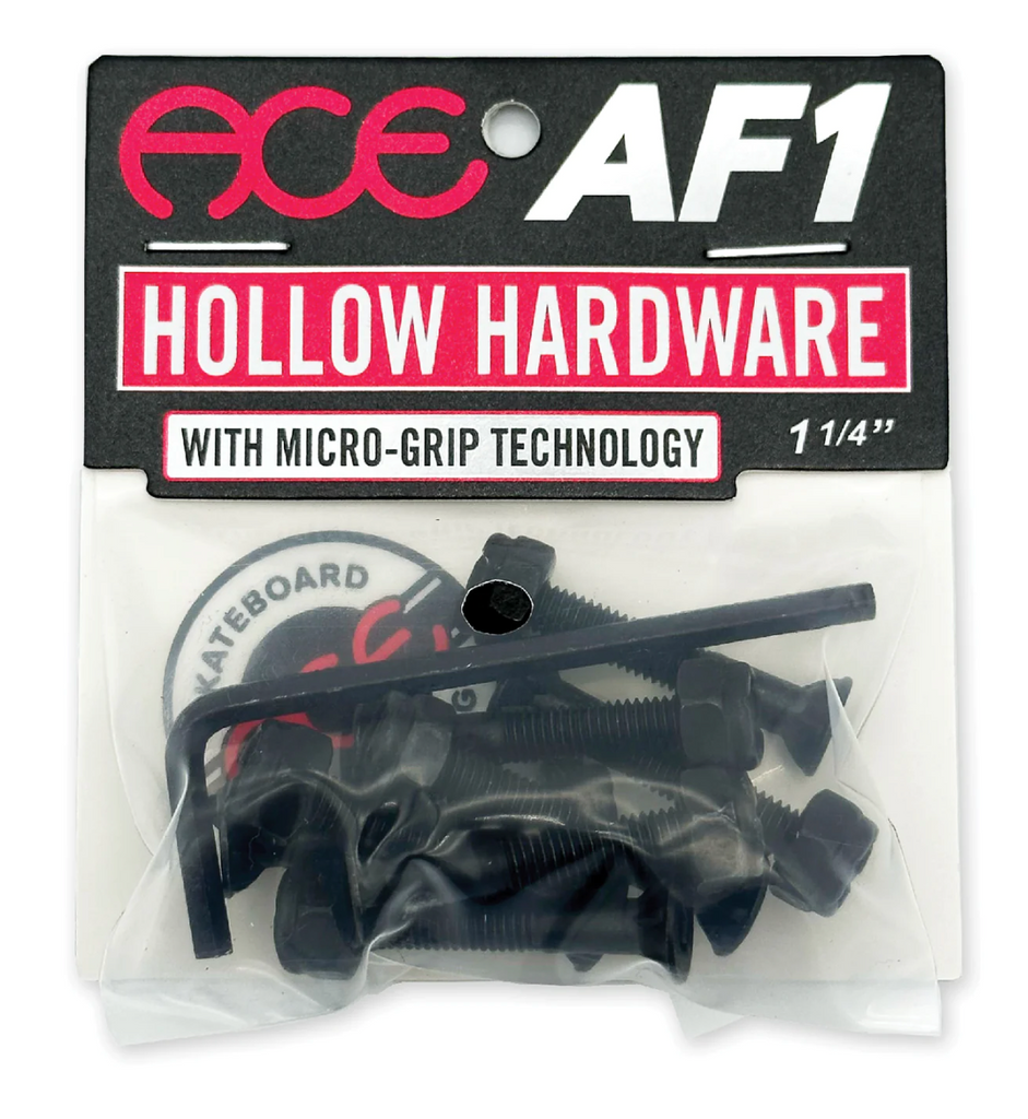 Ace Trucks - AF1 Hollow Bolts w/ Grippers Allen 1 1/4"