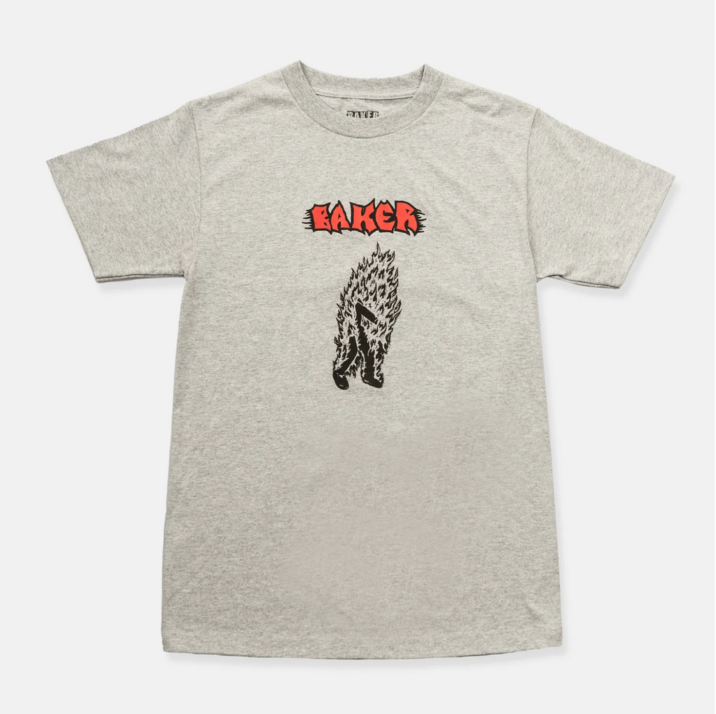 Baker Skateboards - Man On Fire Tee - Ash Heather