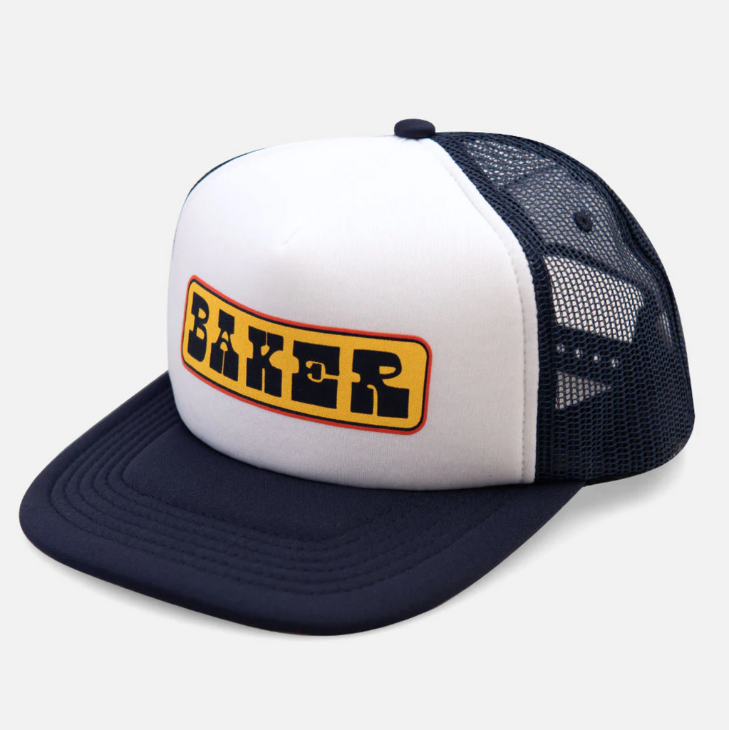 Baker Skateboards - Semi Drunk Trucker Snapback - Navy/White