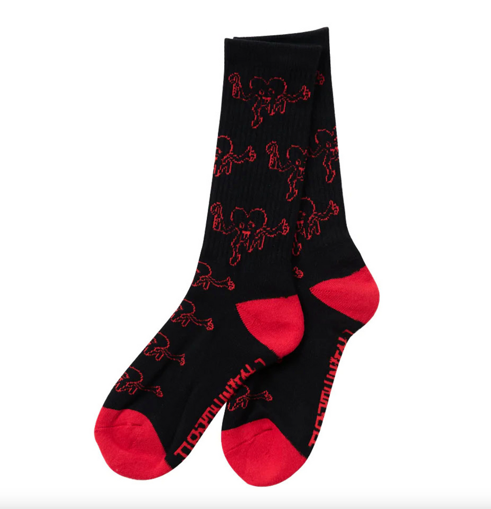 Deathwish Skateboards - Molotov Socks - Black/Red