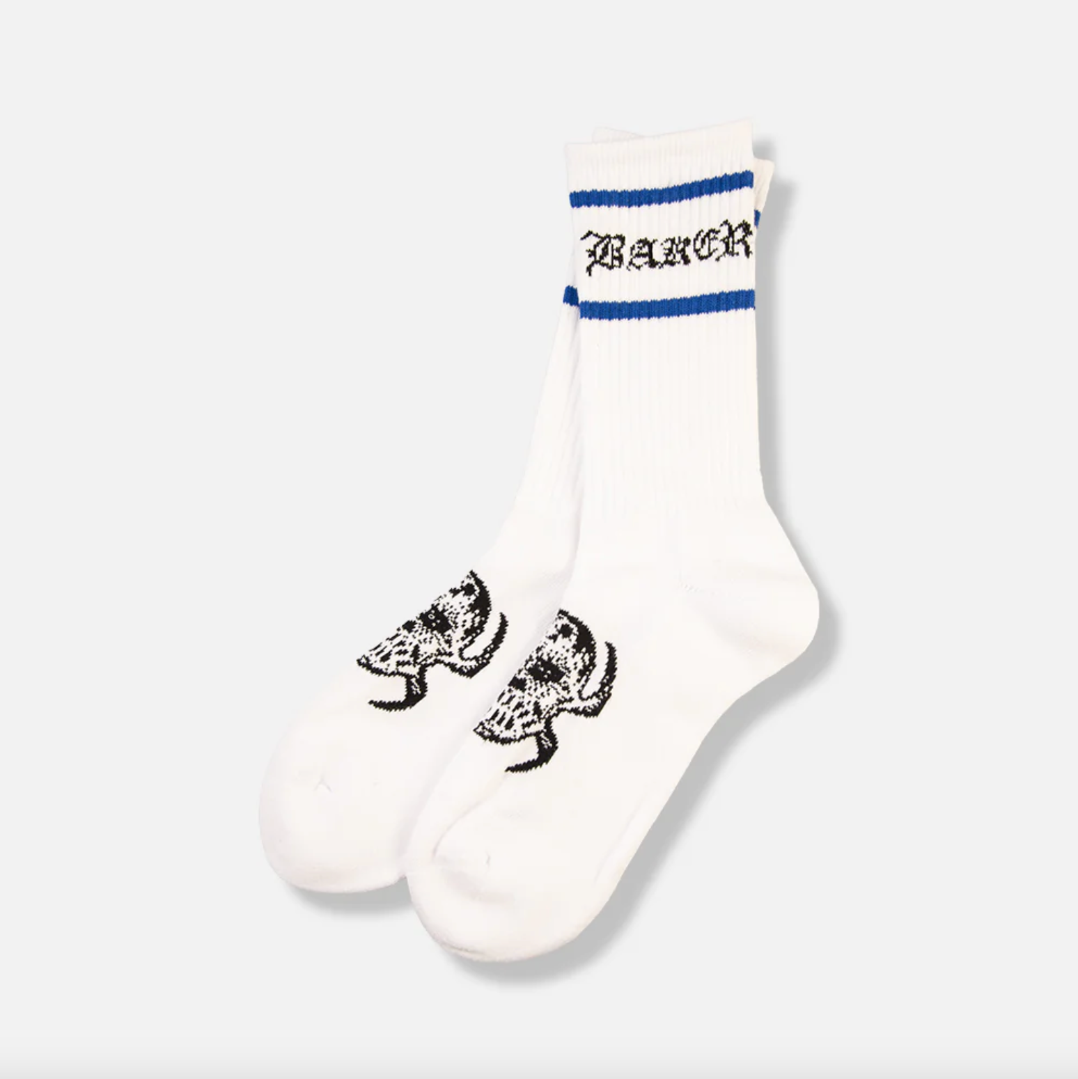 Baker Skateboards - Olde Socks - White