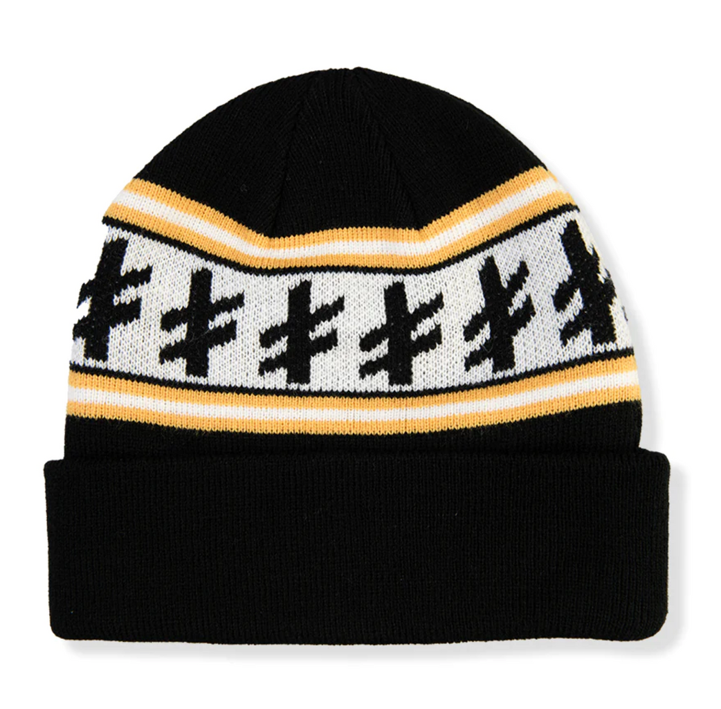 Deathwish Skateboards - Gang Logo Beanie - Black/Yellow