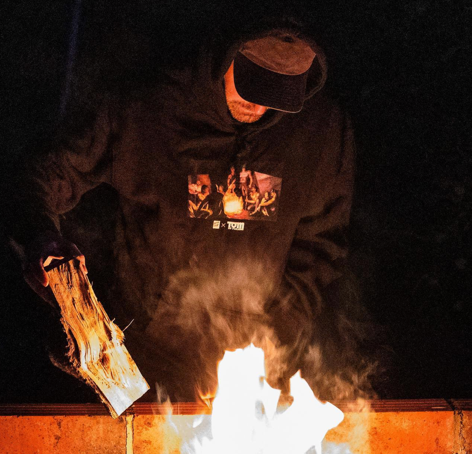 Happy Hour Skateboards x Tom Of Finland - Campfire Exclusive Hoodie Black