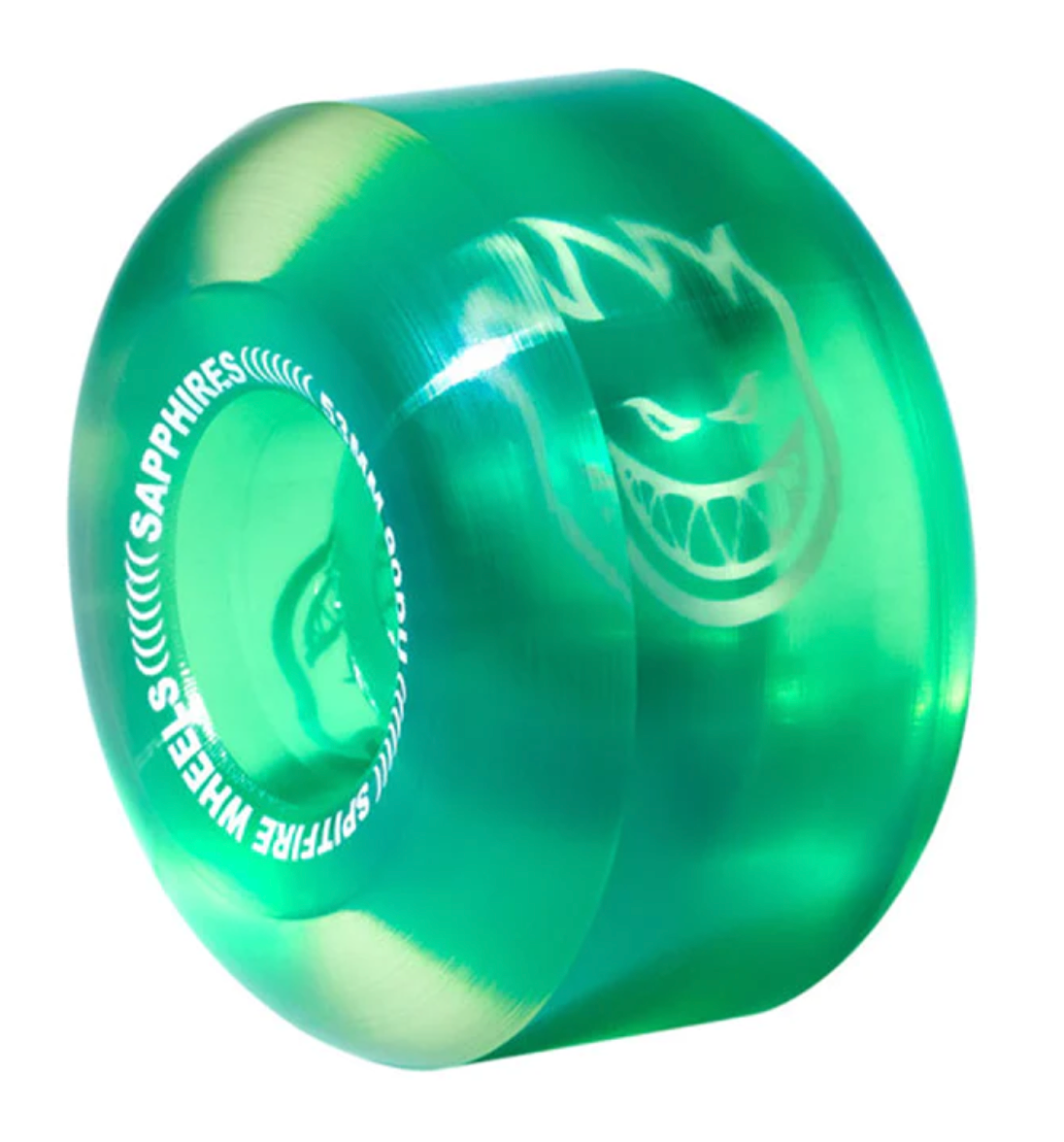 Spitfire Wheels - Sapphire 90A Clear/Green - 53mm