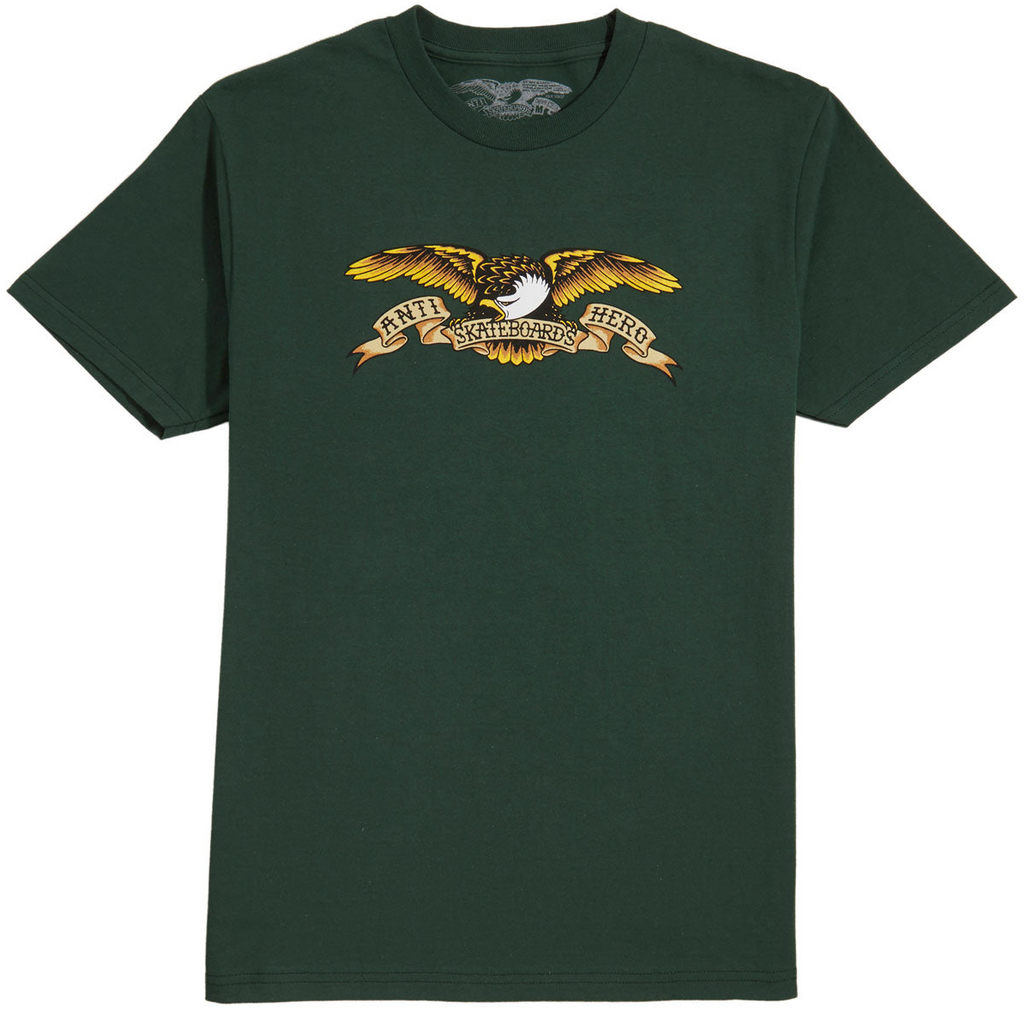 Antihero Skateboards - Eagle Tee Forest Green / Multi