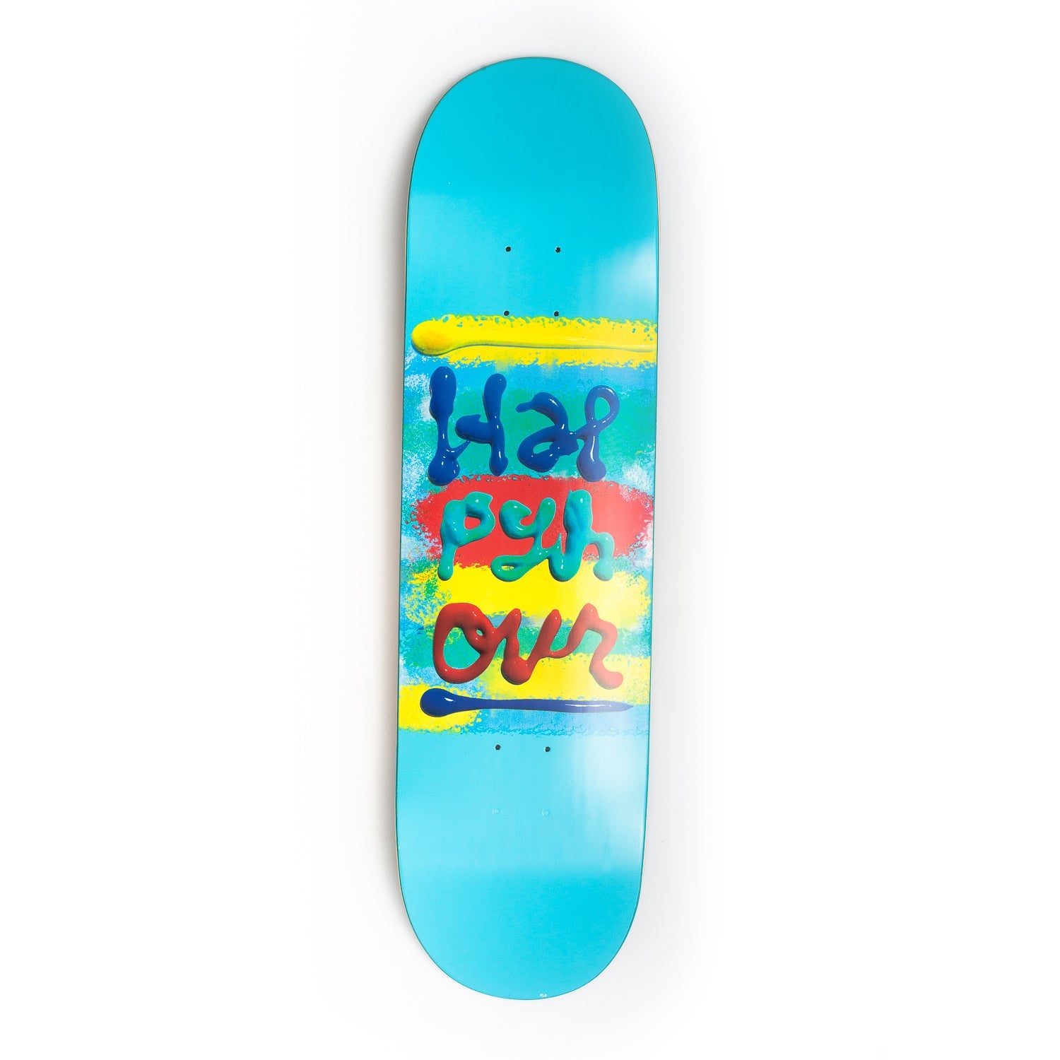 Happy Hour Skateboards - Paint Logo BLUE 8.375"