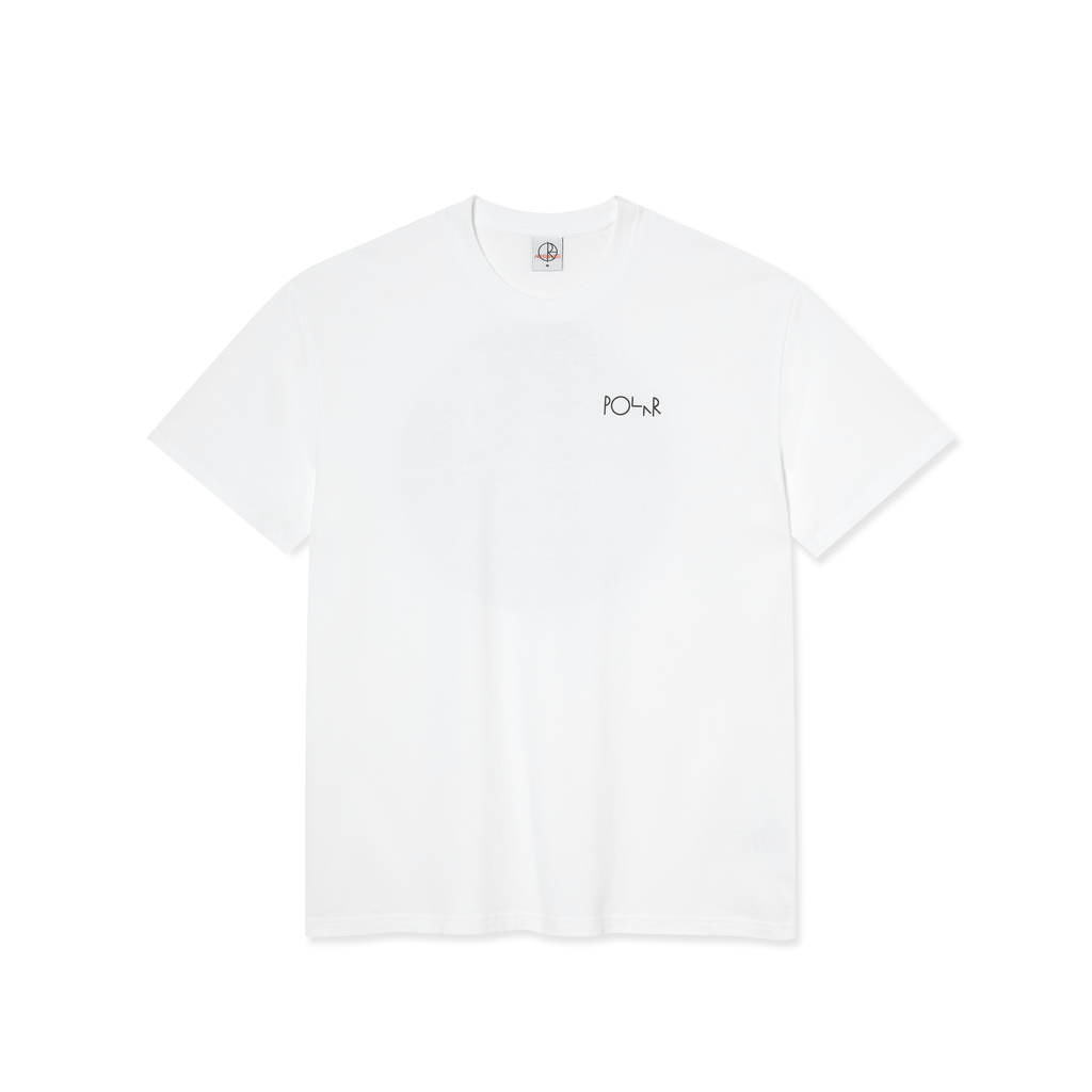 Polar Skate Co. - Fill Logo Burnside 2084 Tee - White