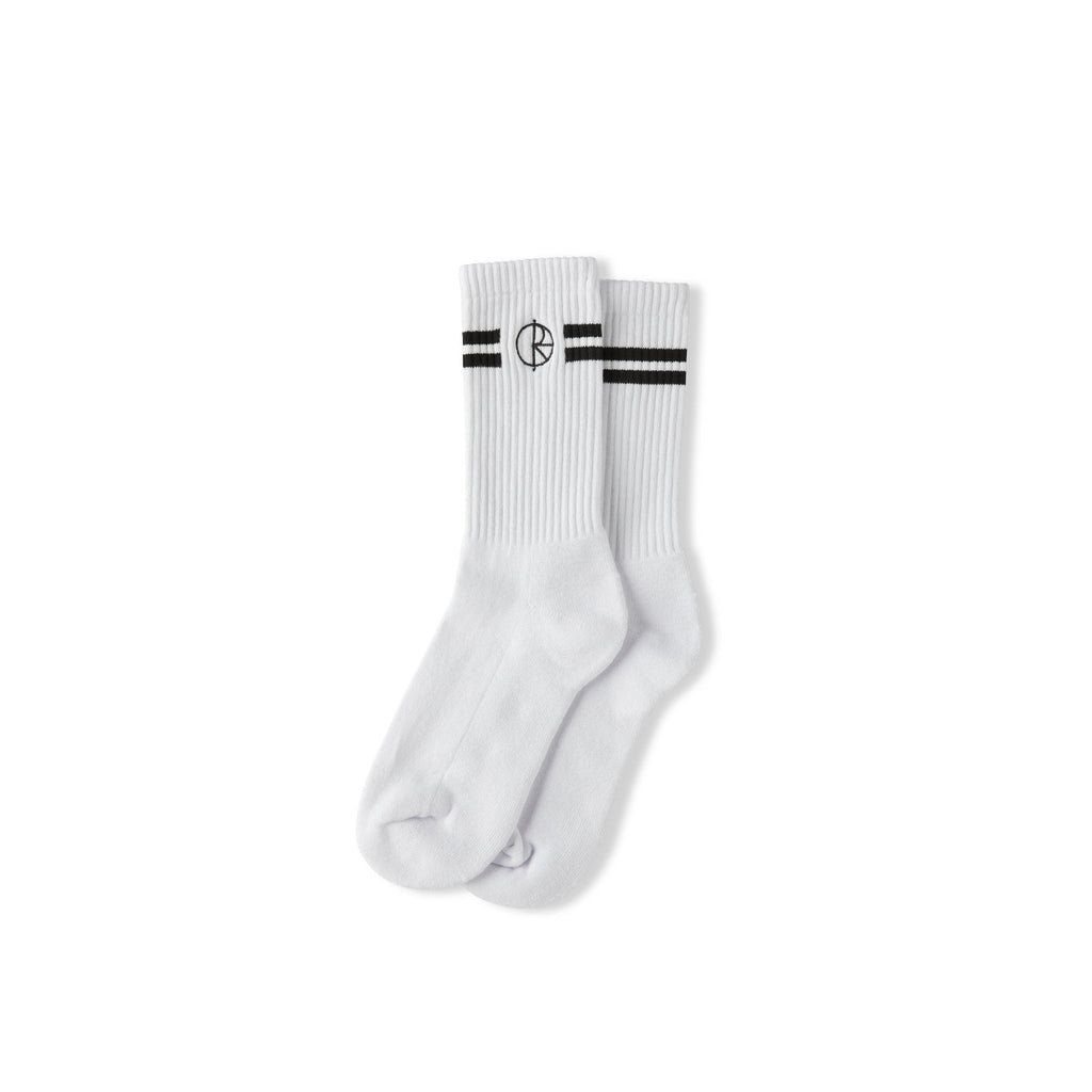 Polar Skate Co. - Stroke Logo Socks - White