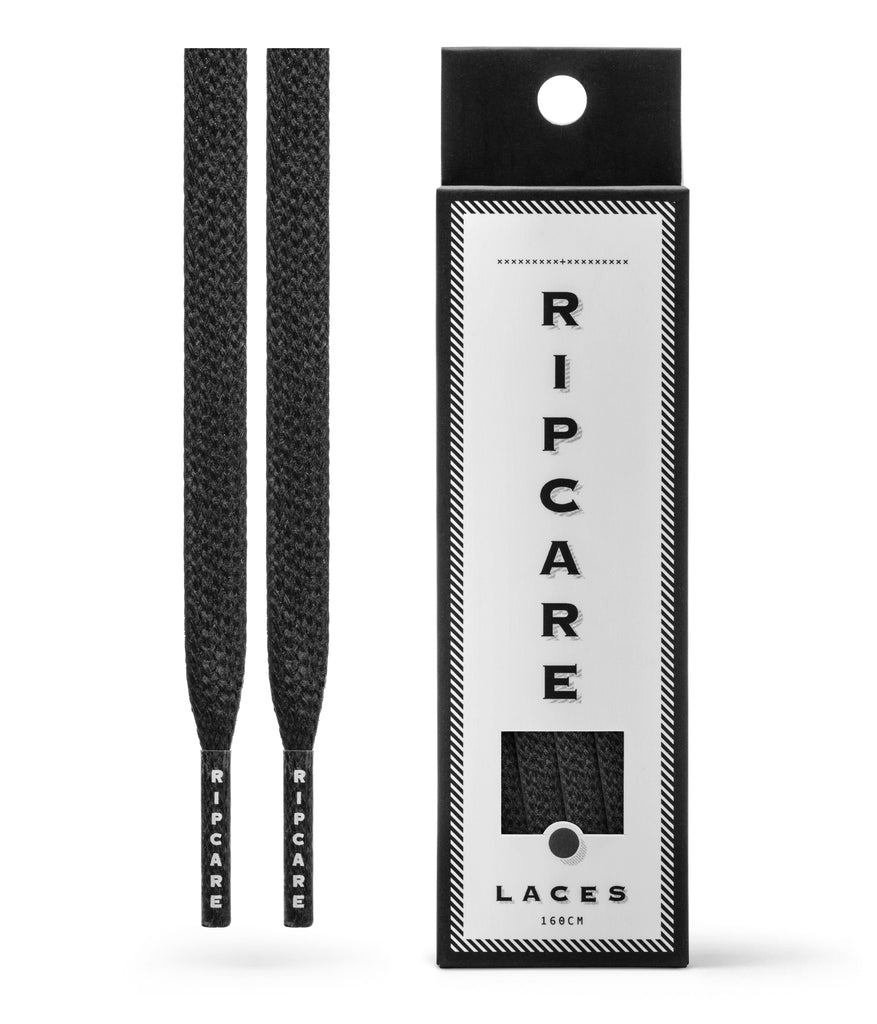 RIPCARE - Premium Shoelaces - Black 130cm