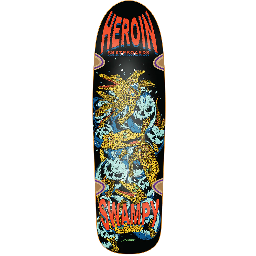 Heroin Skateboards - Swampy Gators DD - 9.125"