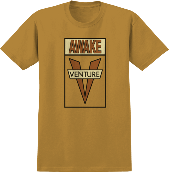 Venture Trucks - Awake Tee Tan/Brown