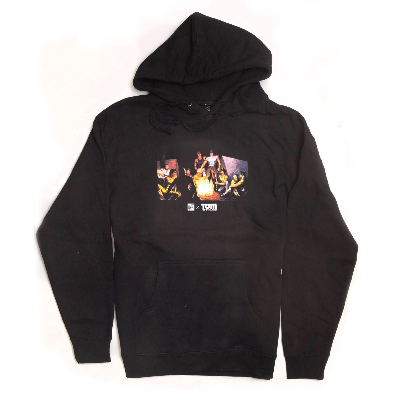 Happy Hour Skateboards x Tom Of Finland - Campfire Exclusive Hoodie Black