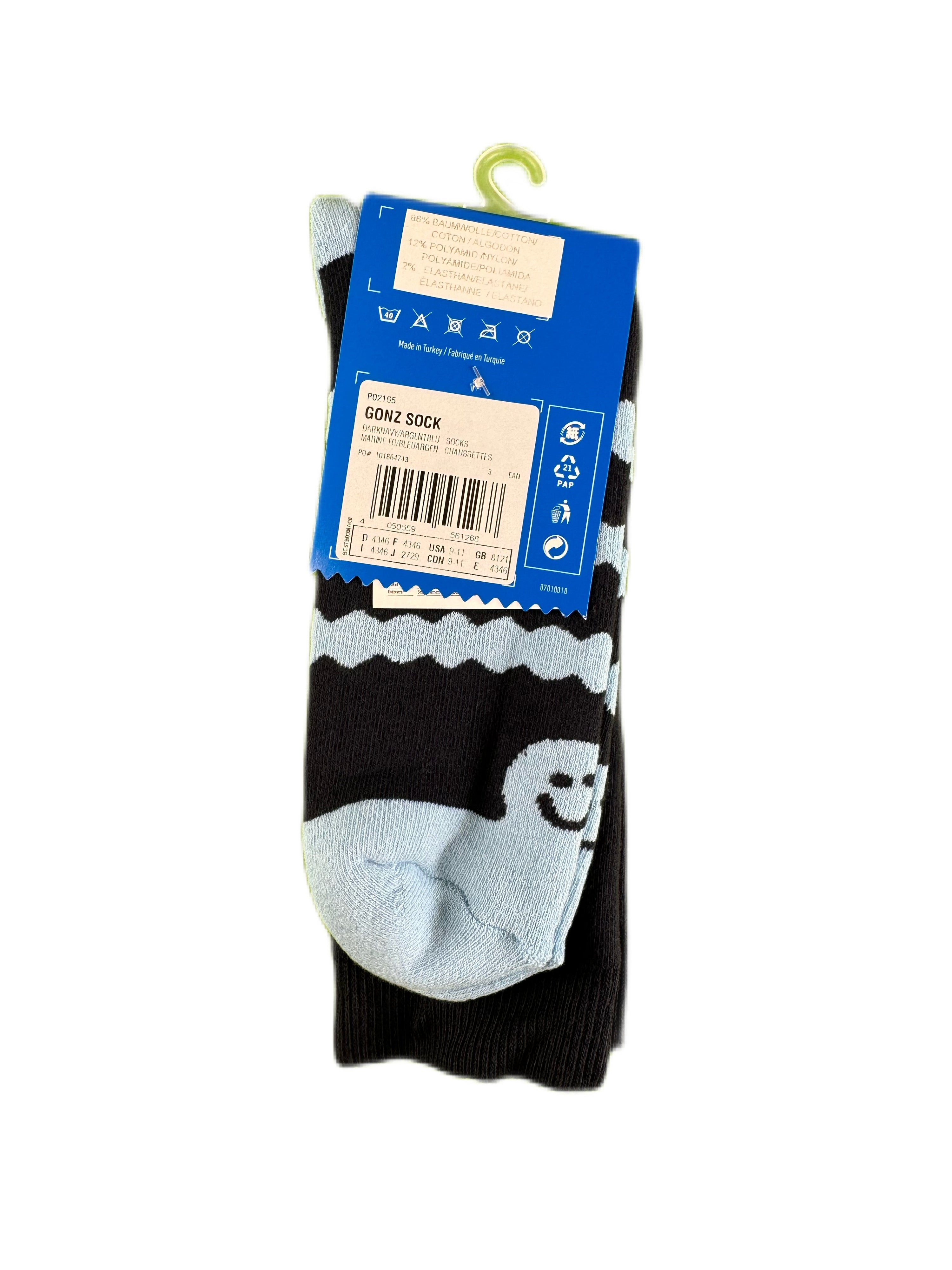 adidas Skateboarding - Mark Gonzales "Gonz Shmoo Socks" Dark Navy (2009)