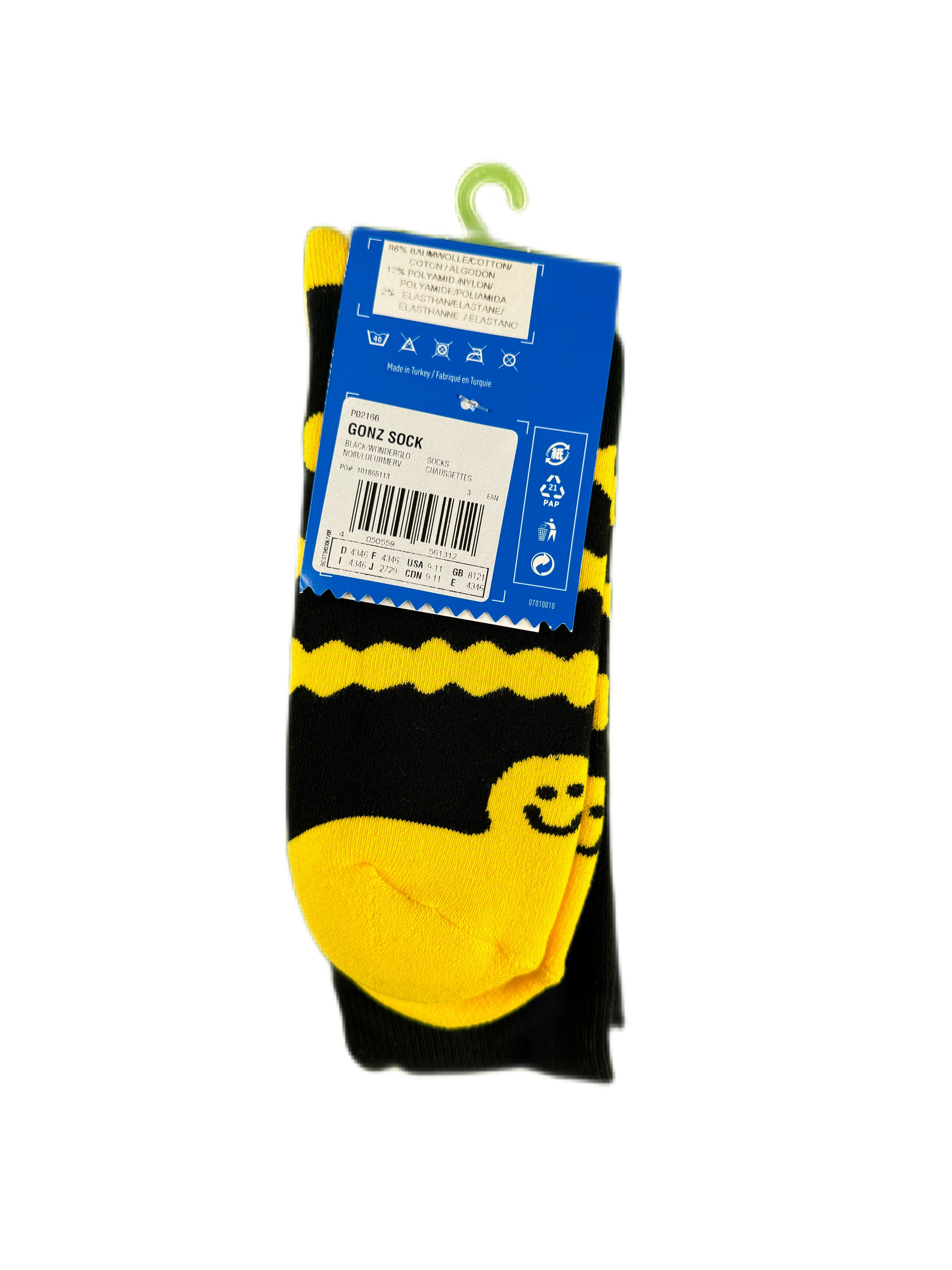 adidas Skateboarding - Mark Gonzales "Gonz Shmoo Socks" Black / Yellow (2009)