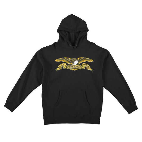 Antihero Skateboards - Misregister Eagle Hoodie Black / Brown