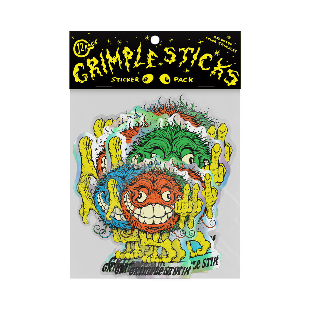 Antihero Skateboards - Grimple Sticks Asphalt Animal Stickers 12-Pack