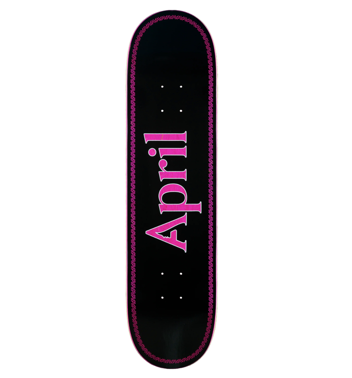 April Skateboards - OG Logo Pink/Black Helix - 8.5"