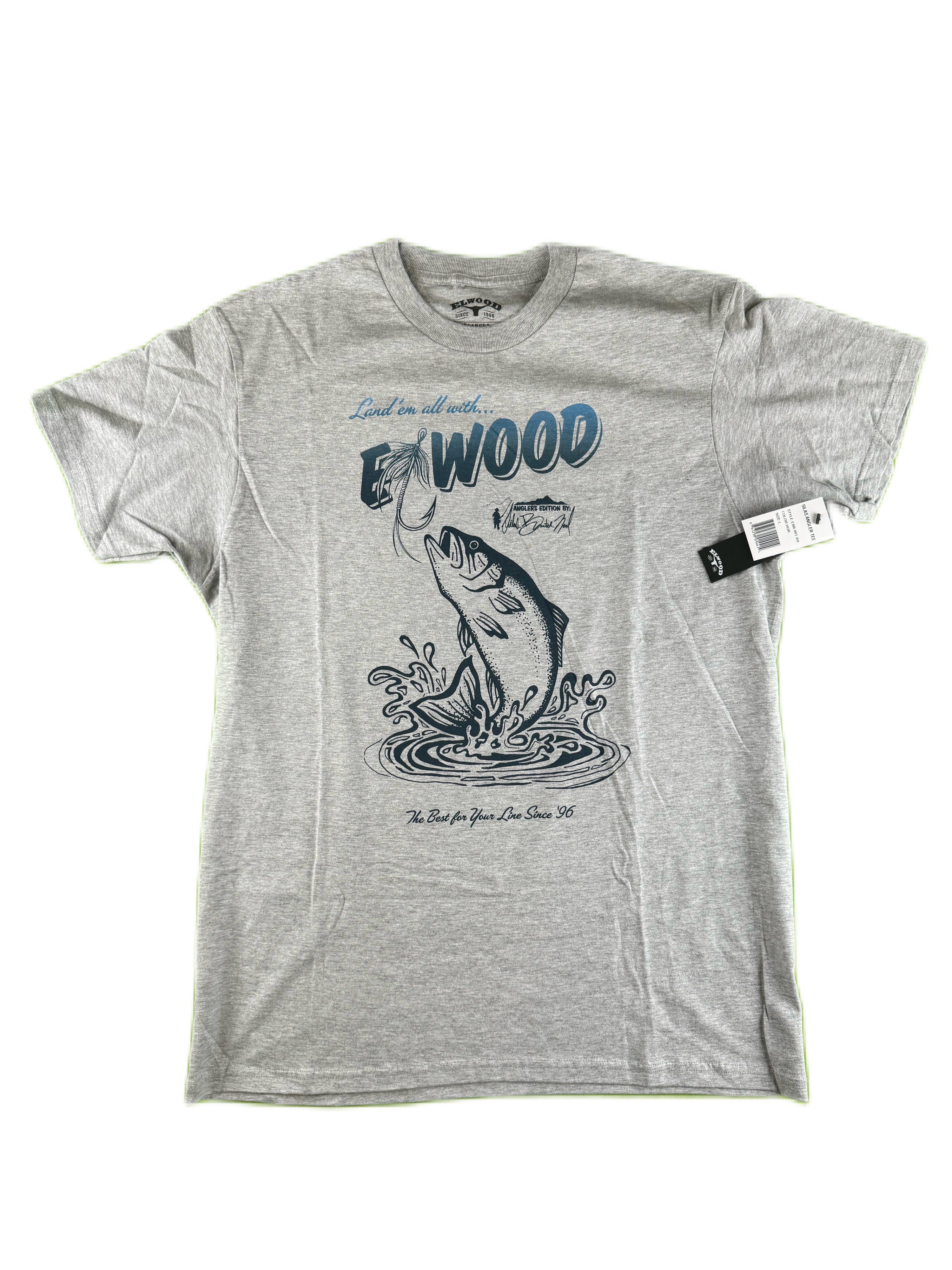 Elwood Skateboarding - Silas "Angler's Edition" Tee Heather Grey L (2008)