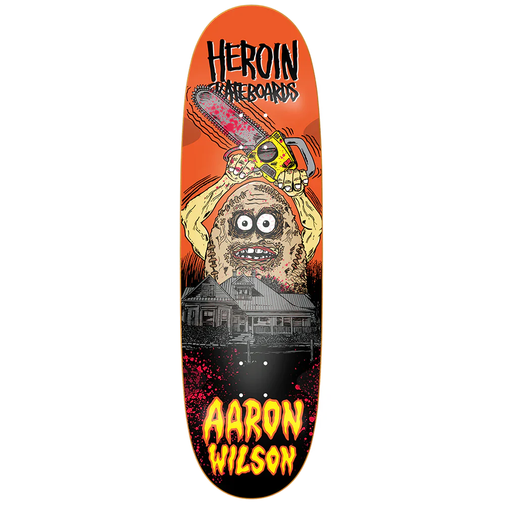 Heroin Skateboards - Aaron Wilson Teggxas Chain Egg Symmetry - 9.125"