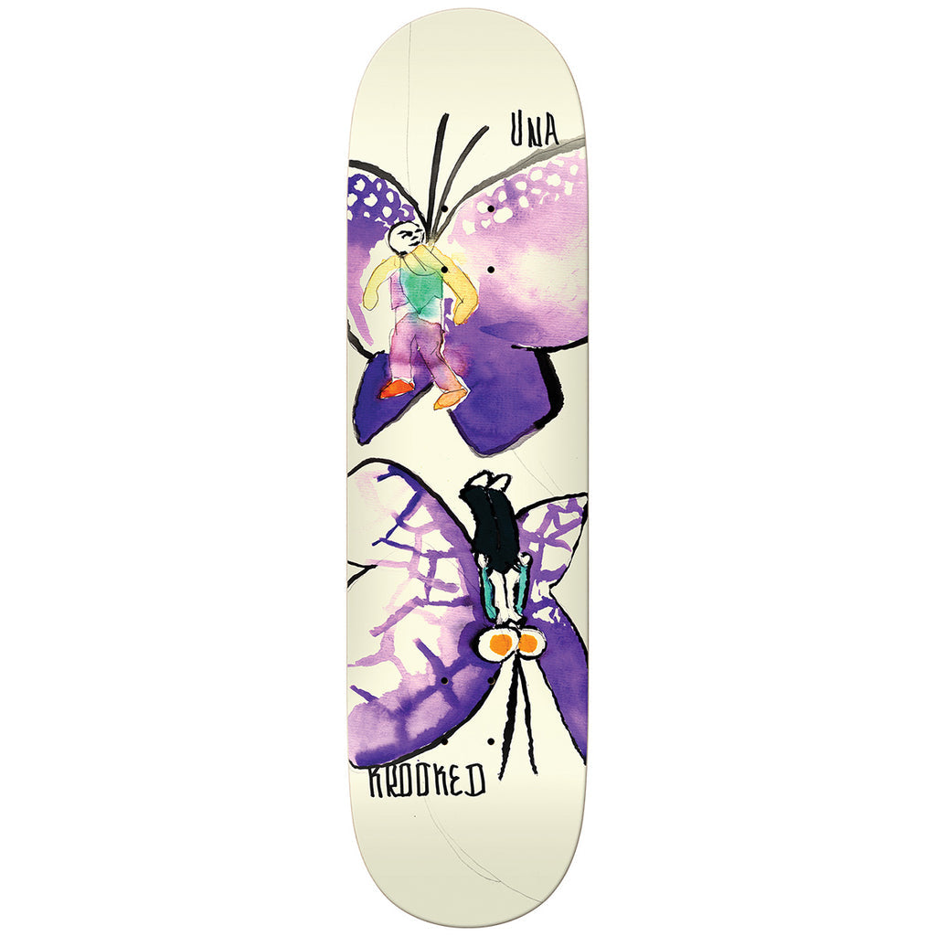 Krooked Skateboards - Una Butterflies - 8.28"