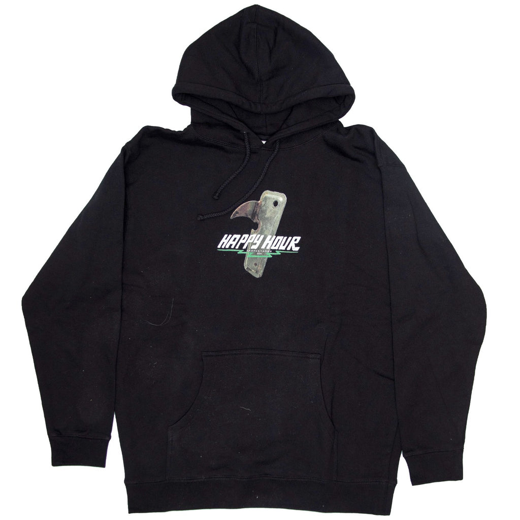 Happy Hour Skateboards - The Opener Hoodie Black