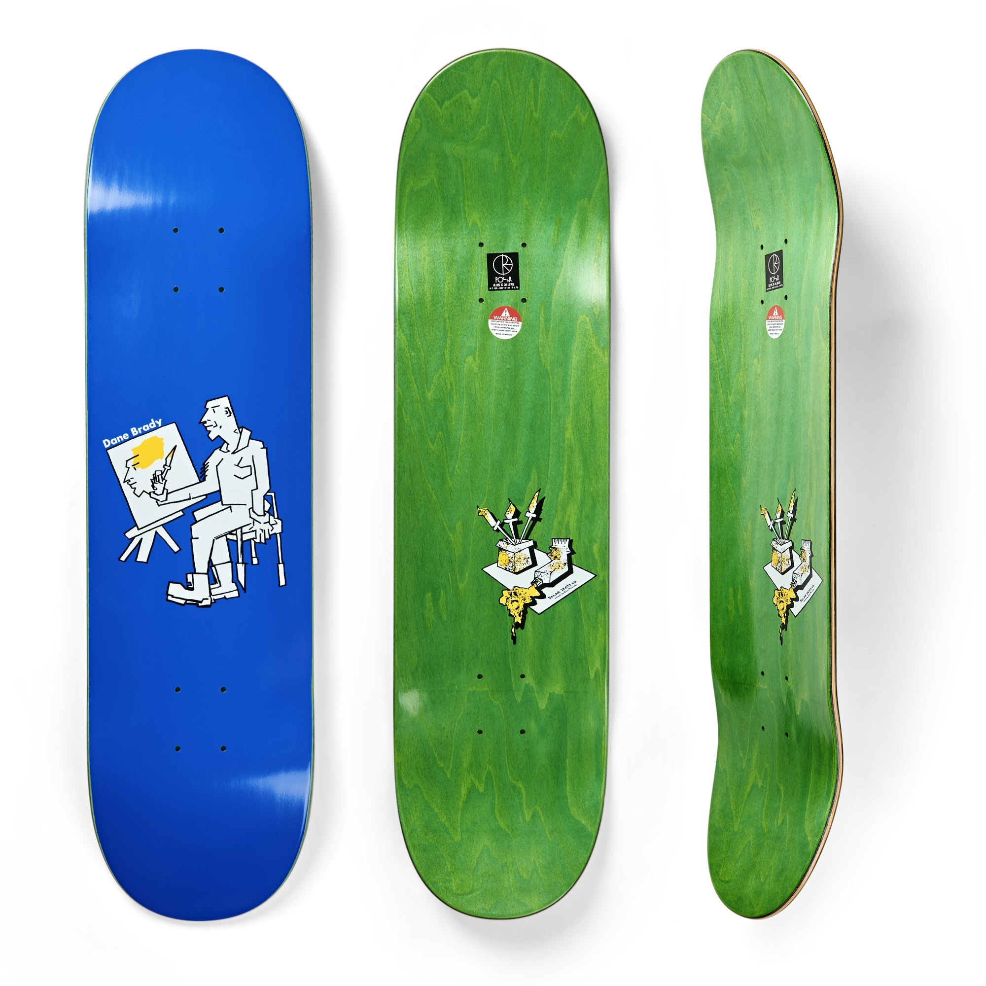 Polar Skate Co. - Dane Brady - Painter Blue 7.875"