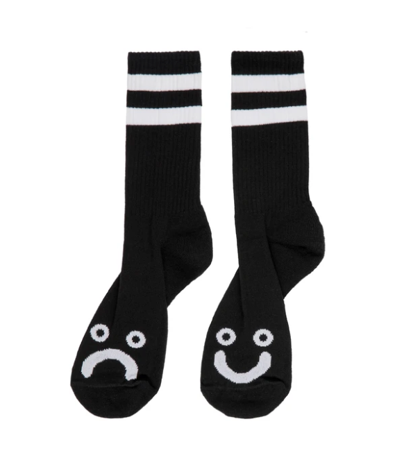 Polar Skate Co. - Happy Sad Socks Black