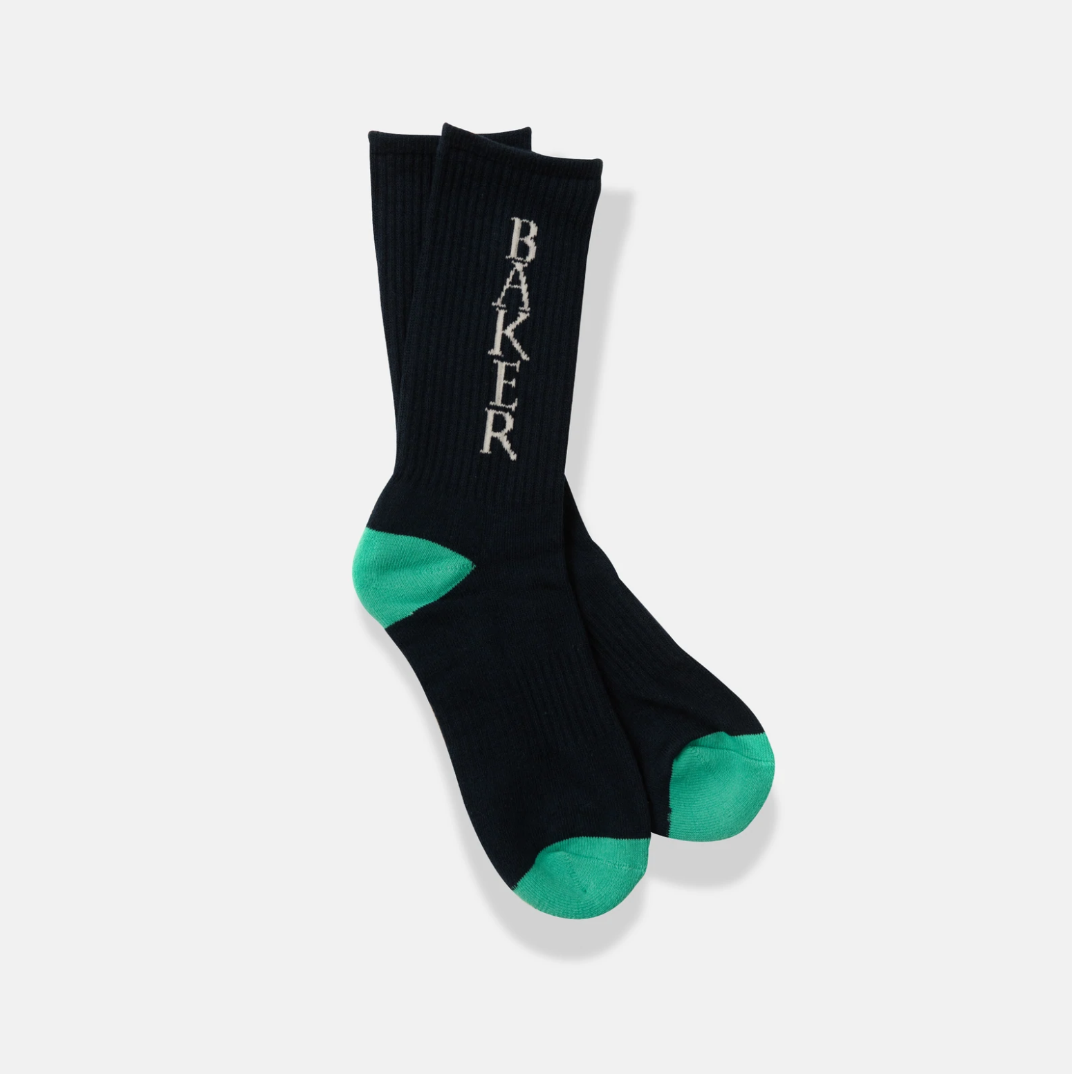 Baker Skateboards - Rye Socks - Navy/Green