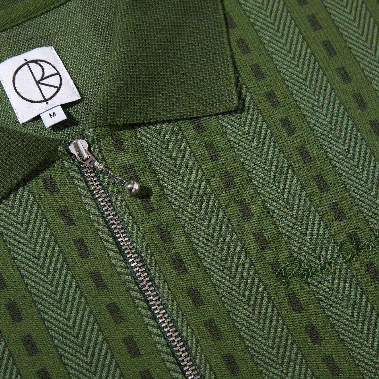 Polar Skate Co. - Road Zip Polo Shirt - Dark Green