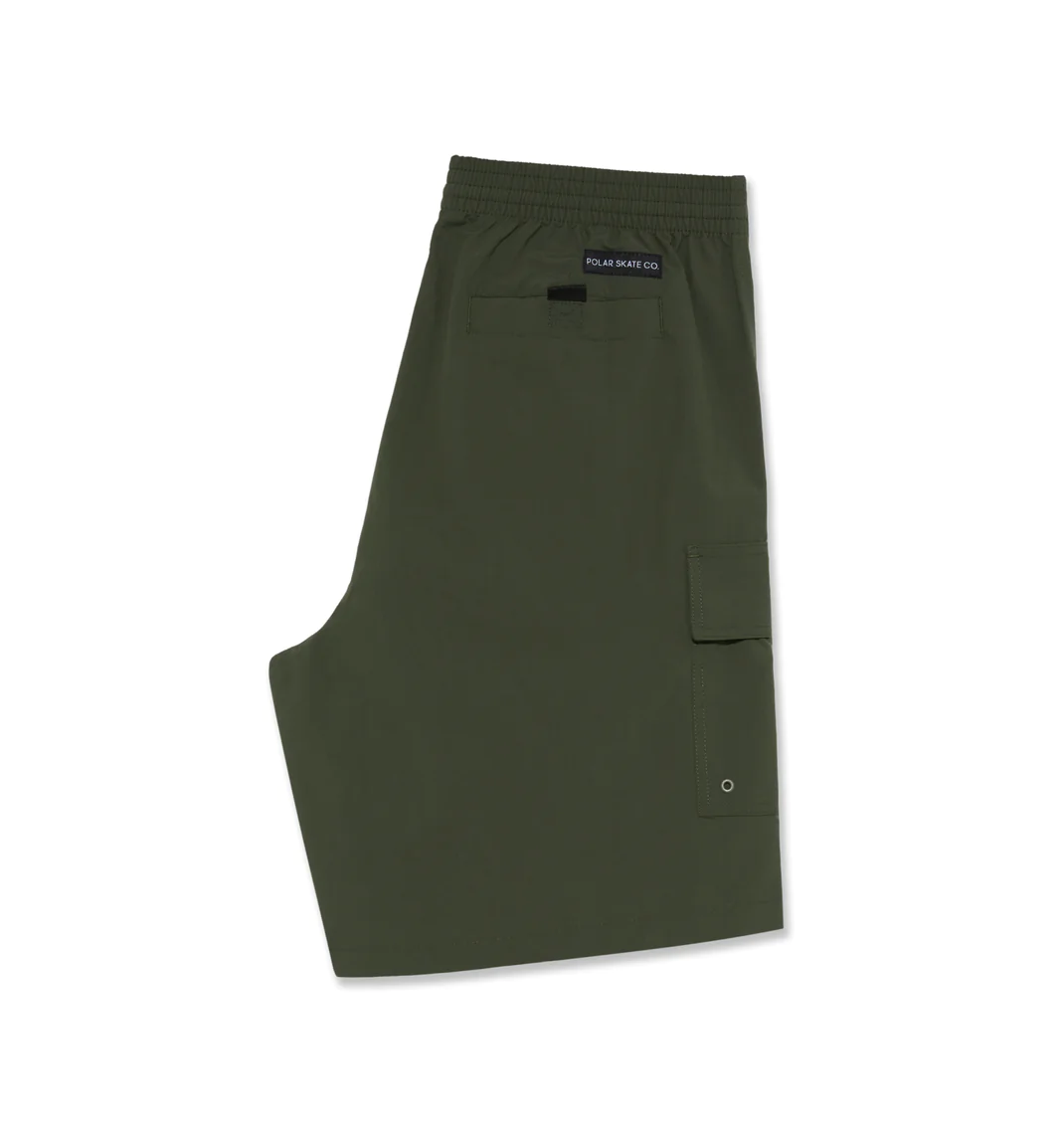 Polar Skate Co. - Utility Swim Shorts - Dark Olive