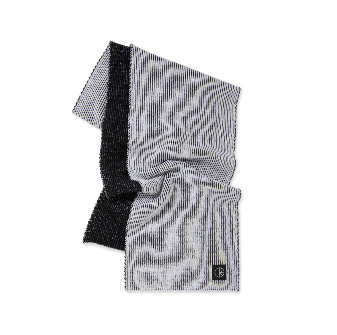 Polar Skate Co. - Merino Lines Scarf - White/Black