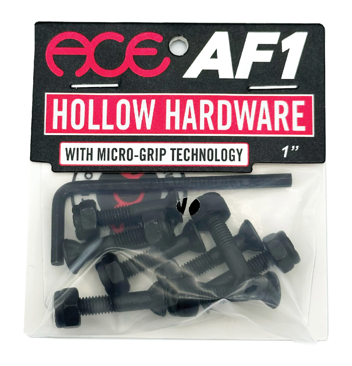 Ace Trucks - AF1 Hollow Bolts w/ Grippers Allen 1"