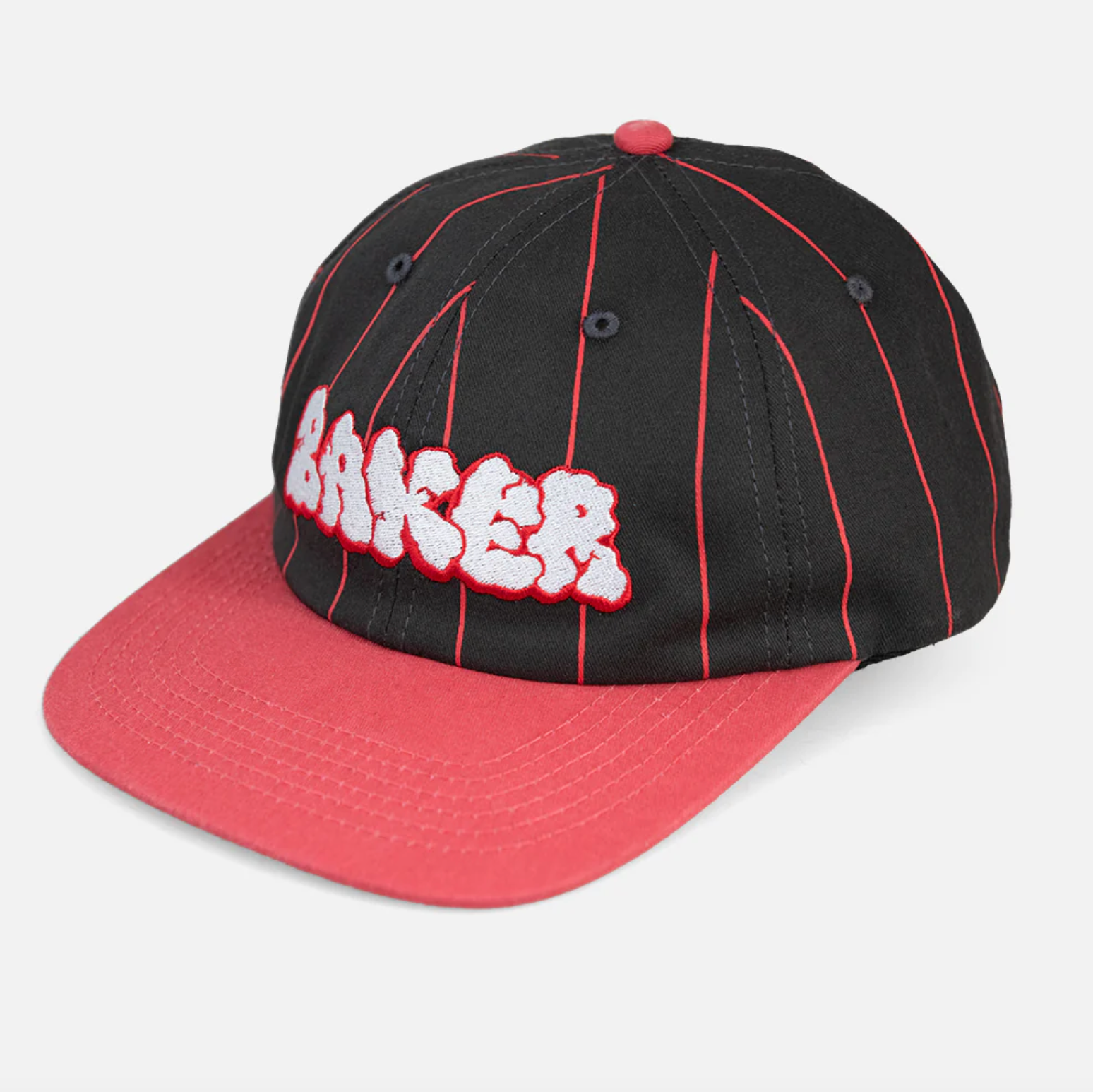 Baker Skateboards - Bubble Pin Snapback - Black/Red