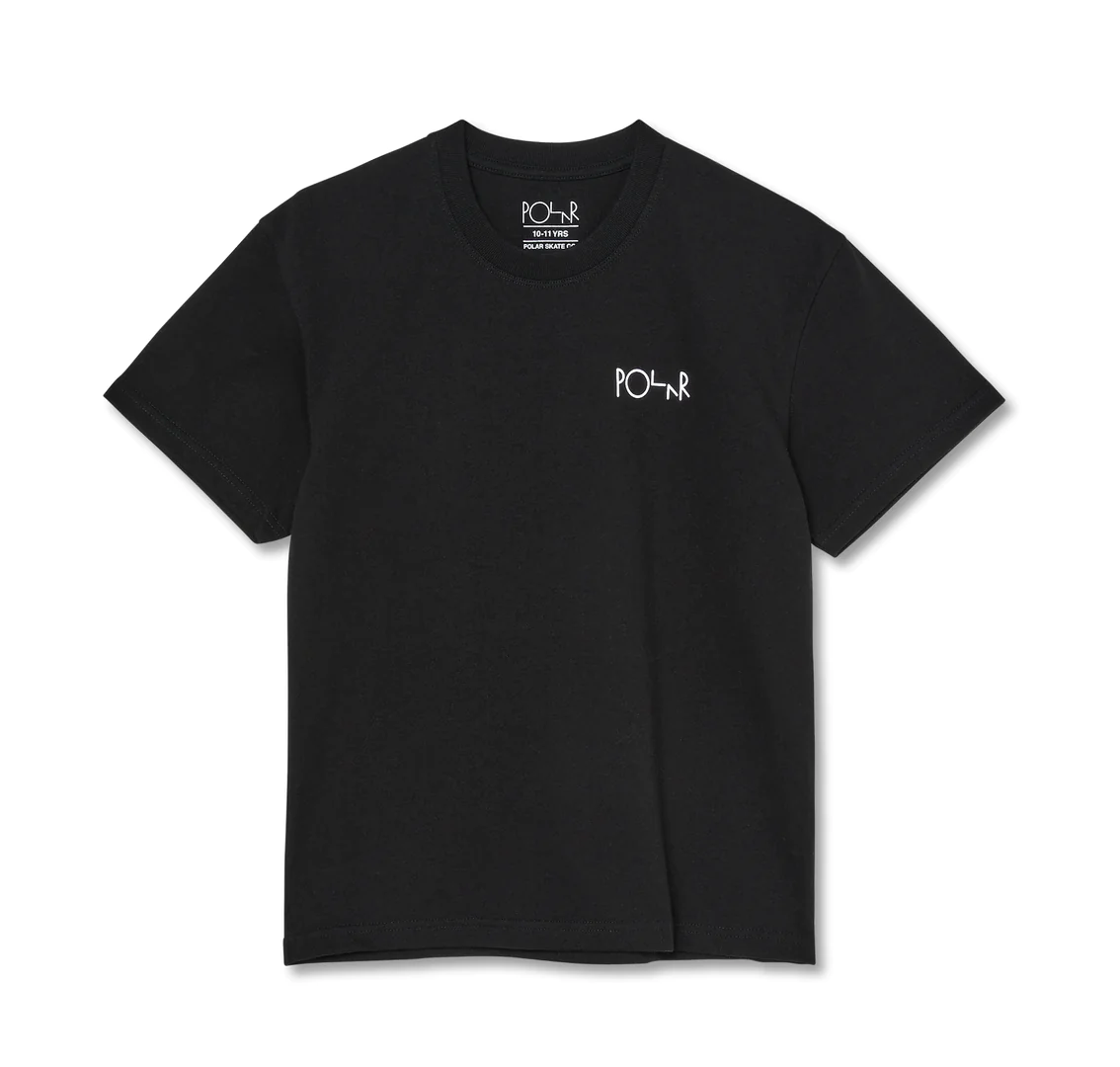 Polar Skate Co. - Stroke Logo Tee JR. - Black