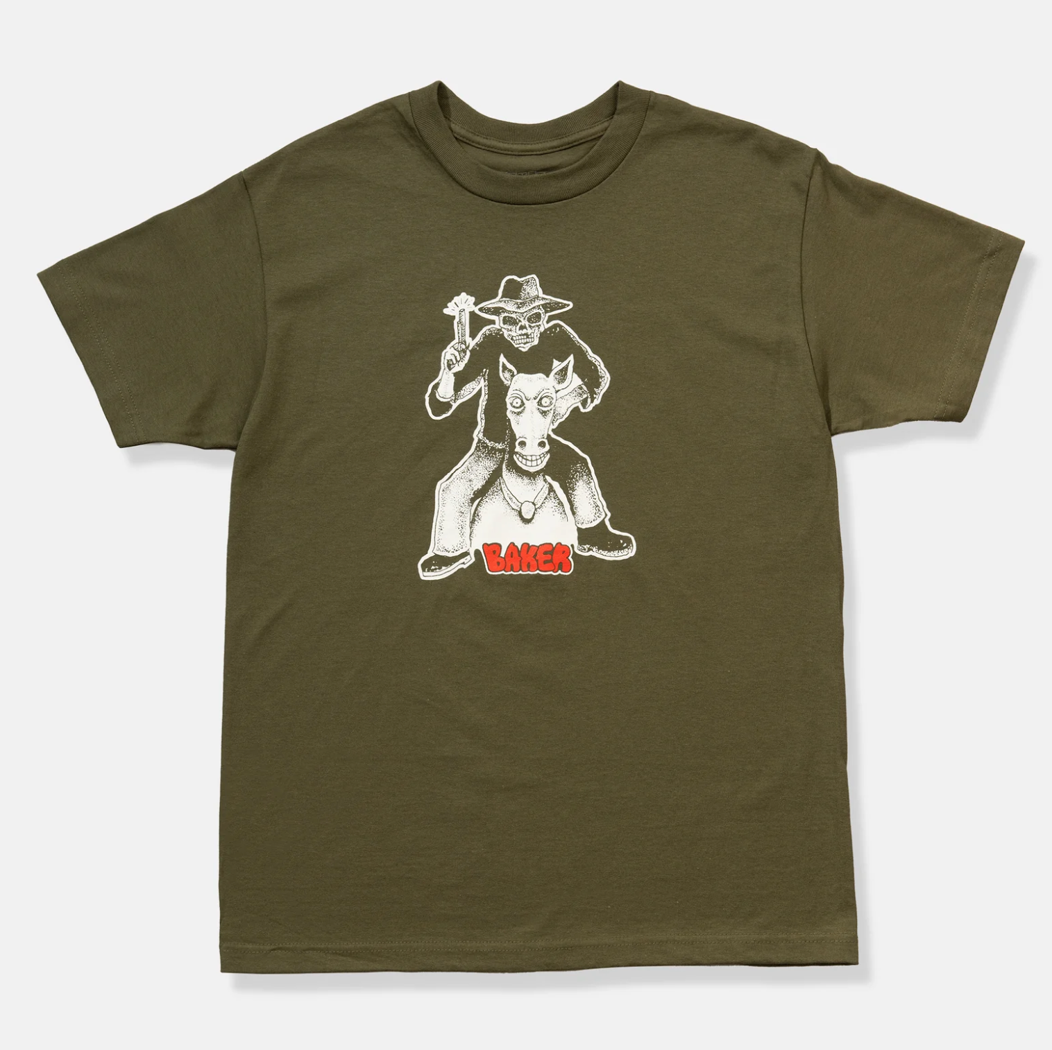 Baker Skateboards - Big Iron Tee - Military Green