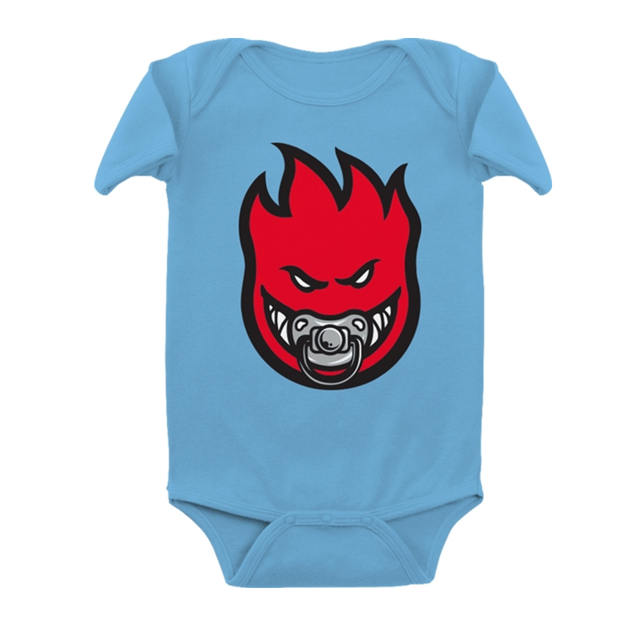 Spitfire Wheels - Baby Paci-Fire Onesie Blue/Red