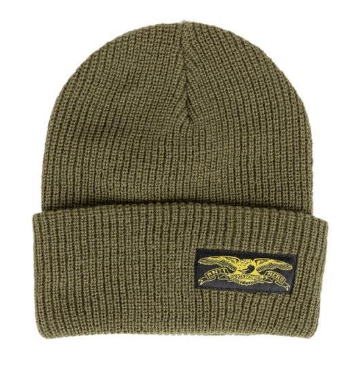 Antihero Skateboards - Stock Eagle Cuff Beanie Olive